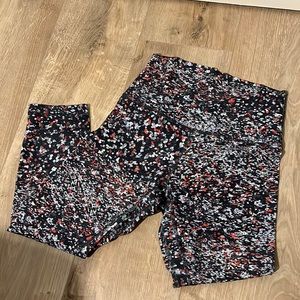Floral cropped Lululemon leggings